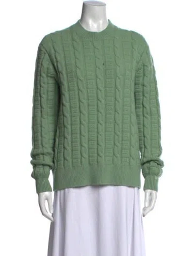 Pre-owned Acne Studios Wool Patterned Sweater In Green
