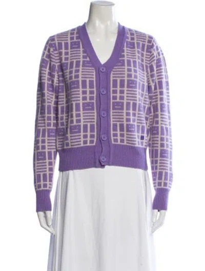Pre-owned Acne Studios Wool Patterned Sweater In Multicolor