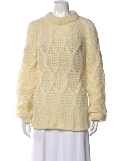 Pre-owned Acne Studios Wool Patterned Sweater In Neutral