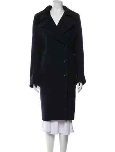 Pre-owned Acne Studios Wool Peacoat In Black