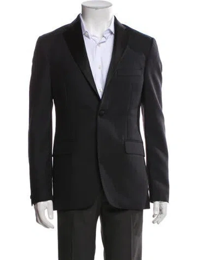 Pre-owned Acne Studios Wool Peacoat In Black