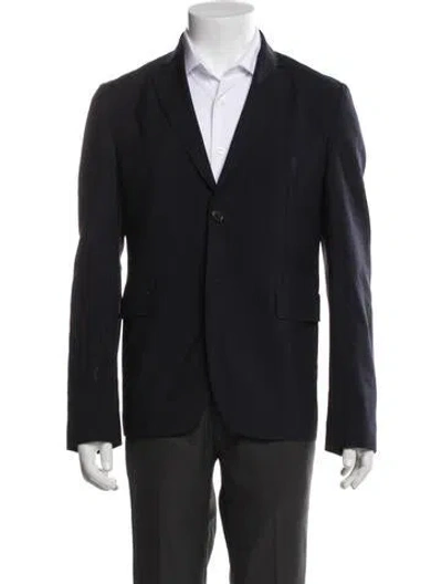 Pre-owned Acne Studios Wool Peacoat In Blue