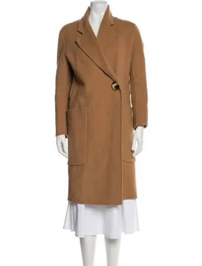 Pre-owned Acne Studios Wool Peacoat In Brown