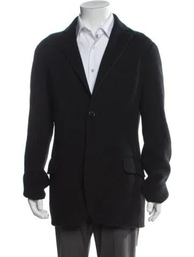 Pre-owned Acne Studios Wool Peacoat In Gray