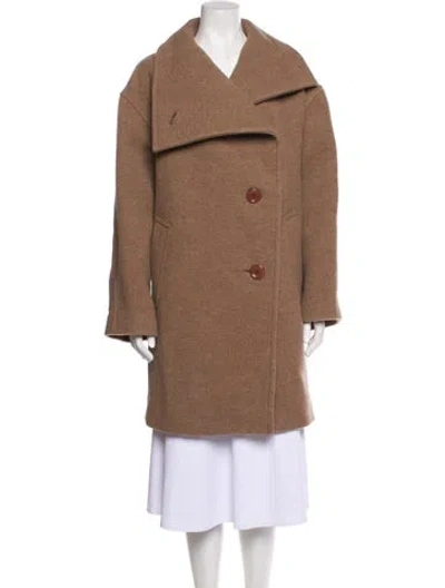 Pre-owned Acne Studios Wool Peacoat In Neutral