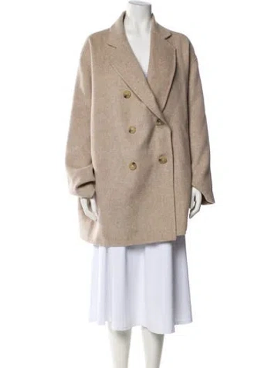 Pre-owned Acne Studios Wool Peacoat In Neutral