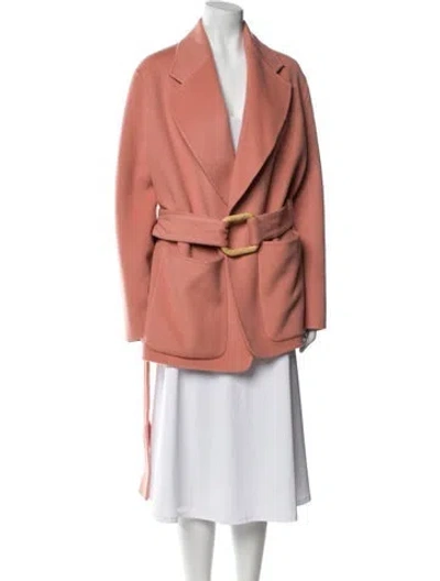 Pre-owned Acne Studios Wool Peacoat In Pink