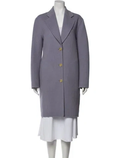Pre-owned Acne Studios Wool Peacoat In Purple