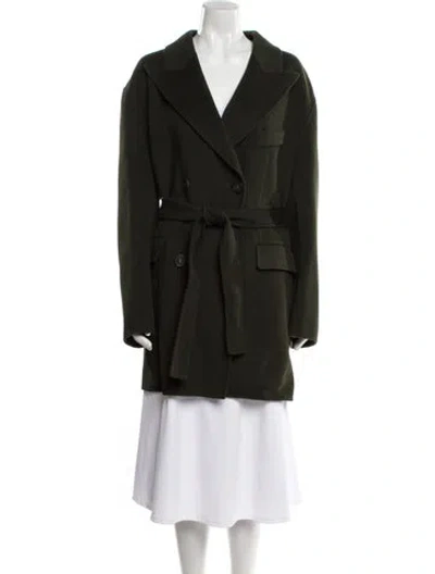 Pre-owned Acne Studios Wool Peacoat W/ Tags In Green