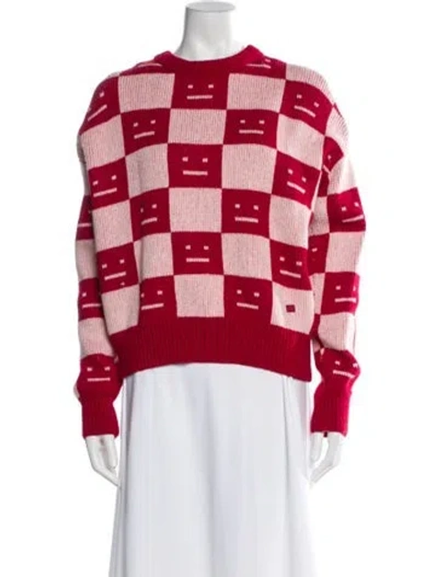 Pre-owned Acne Studios Wool Plaid Print Sweater In Multi