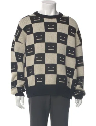 Pre-owned Acne Studios Wool Printed Pullover In Neutral