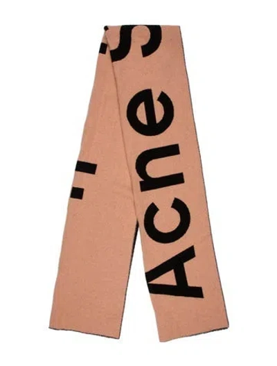 Pre-owned Acne Studios Wool Printed Scarf In Multi