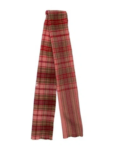 Pre-owned Acne Studios Wool Printed Scarf In Multi