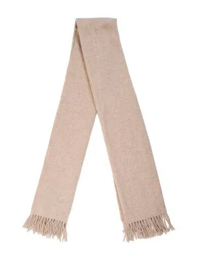 Pre-owned Acne Studios Wool Printed Scarf In Neutral