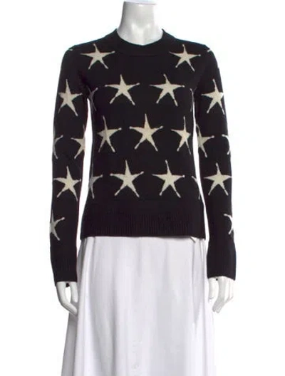 Pre-owned Acne Studios Wool Printed Sweater In Black