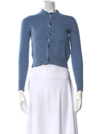 Pre-owned Acne Studios Wool Printed Sweater In Blue