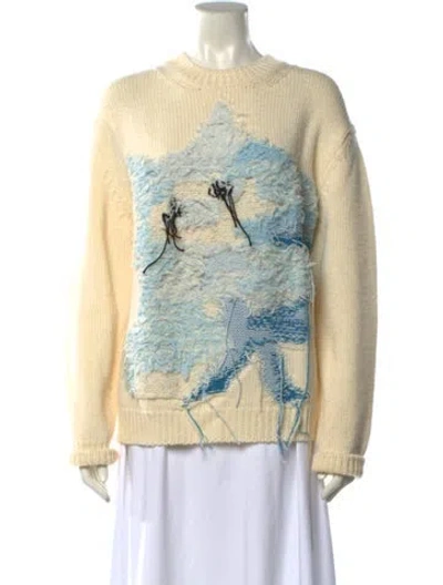 Pre-owned Acne Studios Wool Printed Sweater In Neutral