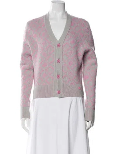 Pre-owned Acne Studios Wool Printed Sweater In Purple