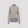 Acne Studios Wool Pullover Sweater For Women In Nude & Neutrals