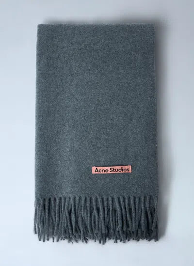 Acne Studios Wool Scarf In Gray