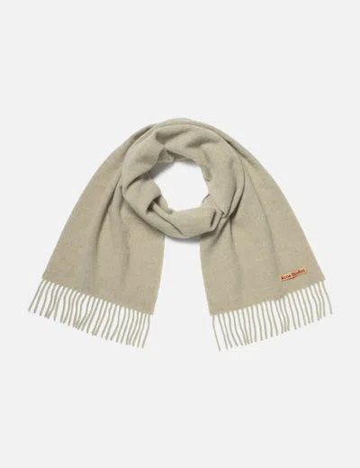 Acne Studios Wool Scarf In Neutral