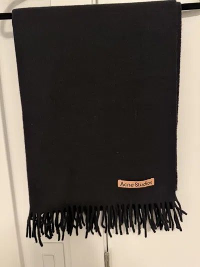 Pre-owned Acne Studios Wool Scarf In Black