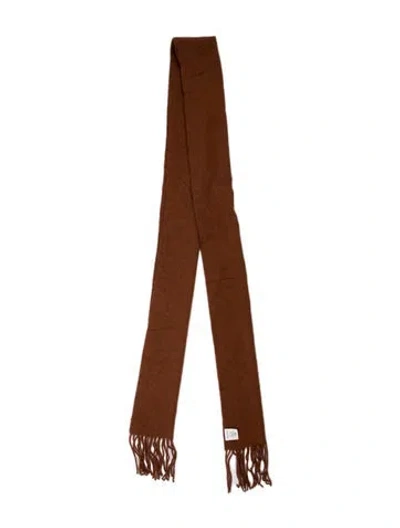 Pre-owned Acne Studios Wool Scarf In Brown