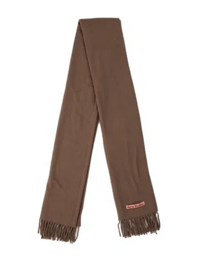 Pre-owned Acne Studios Wool Scarf In Brown