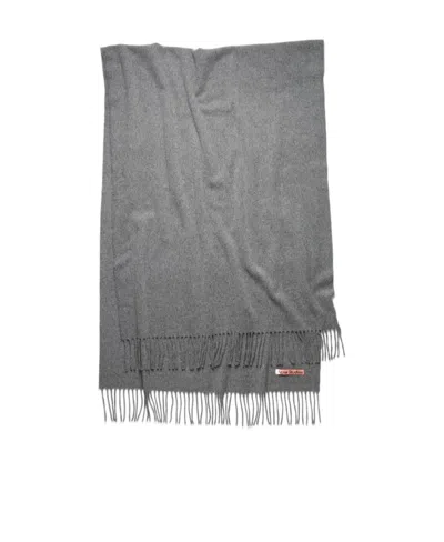 Acne Studios Wool Scarf In Gray