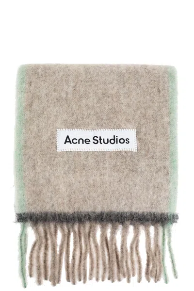 Acne Studios Wool Scarf In Gray