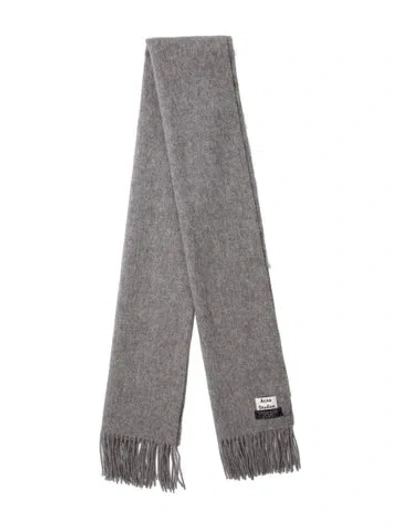 Pre-owned Acne Studios Wool Scarf In Gray