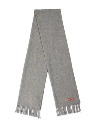 Pre-owned Acne Studios Wool Scarf In Gray