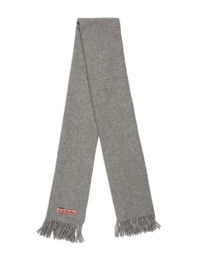 Pre-owned Acne Studios Wool Scarf In Gray