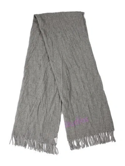 Pre-owned Acne Studios Wool Scarf In Gray