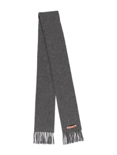 Pre-owned Acne Studios Wool Scarf In Gray