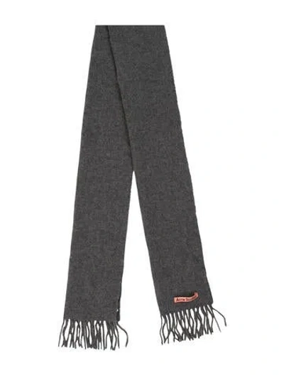 Pre-owned Acne Studios Wool Scarf In Gray
