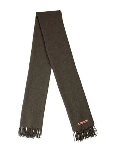 Pre-owned Acne Studios Wool Scarf In Green