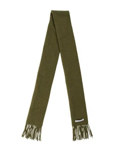 Pre-owned Acne Studios Wool Scarf In Green