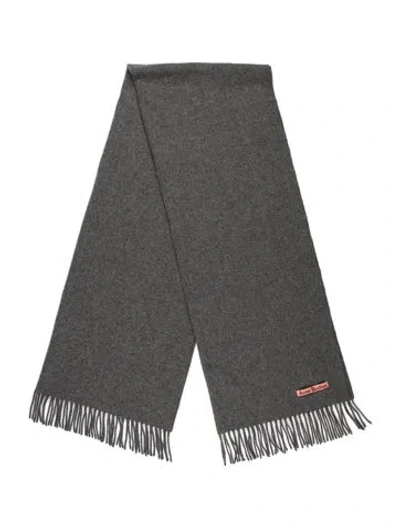Pre-owned Acne Studios Wool Scarf In Grey