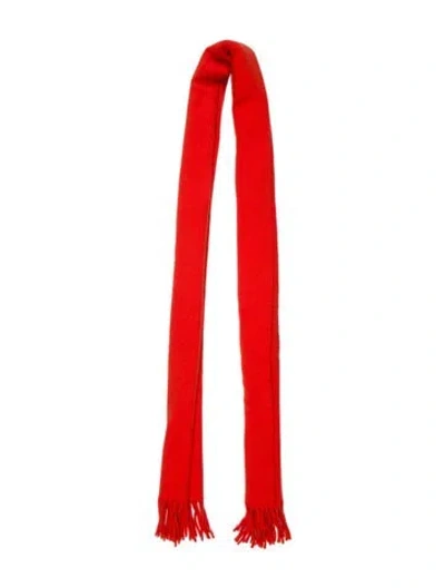 Pre-owned Acne Studios Wool Scarf In Orange