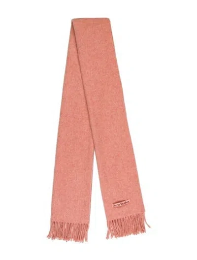 Pre-owned Acne Studios Wool Scarf In Pink