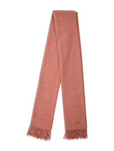 Pre-owned Acne Studios Wool Scarf In Pink
