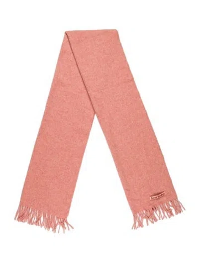 Pre-owned Acne Studios Wool Scarf In Pink