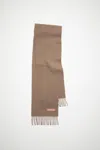 Acne Studios Wool Scarf Pink Label - Narrow In Warm Beige