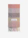 Acne Studios Womens Fuschia Lilac Pink Vally Checked Wool-blend Scarf In Multi