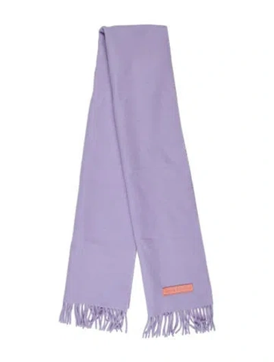 Pre-owned Acne Studios Wool Scarf In Purple