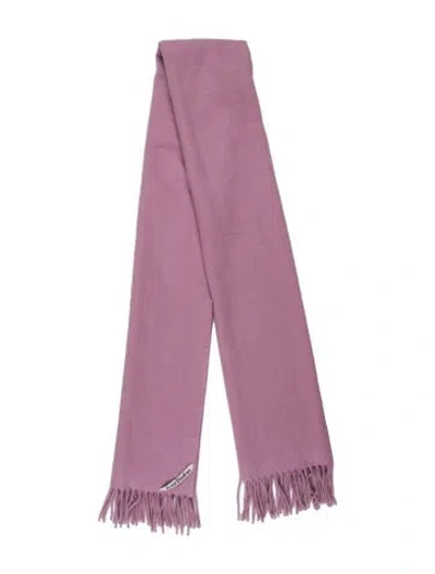 Pre-owned Acne Studios Wool Scarf In Purple