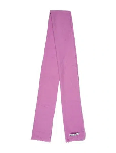 Pre-owned Acne Studios Wool Scarf In Purple