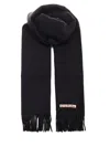Acne Studios Wool Scarf Scarves And Foulards Black