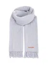 Acne Studios Wool Scarf Scarves And Foulards Light Blue In Blue
